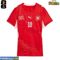 Schweiz Granit Xhaka #10 Heimtrikot Frauen EM 2024 Kurzarm
